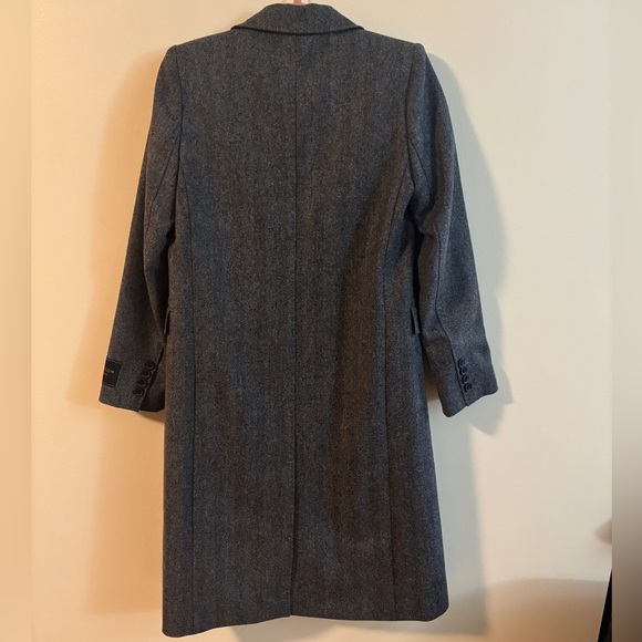 NWT Aritzia Babaton The Constant Coat -- Herringbone Black/White 2XS - Picture 10 of 10